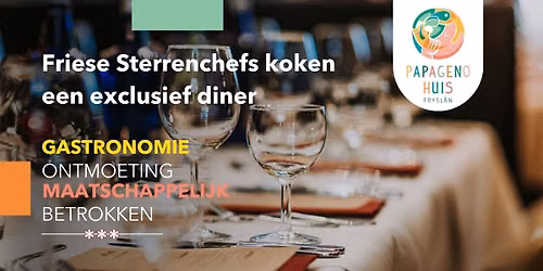 Friese Sterrenchefs koken een exclusief diner — markt-eten in Lemmer